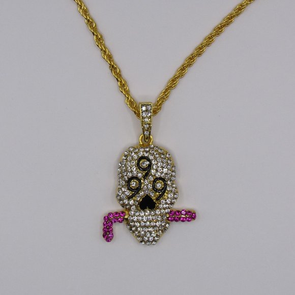 Accessories Juice Wrld Skull Necklace 999 Gold Stianless Steel Poshmark